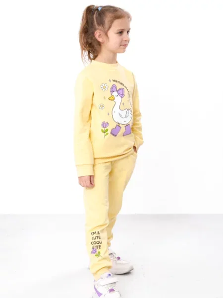 Дитячий Спортивний костюм Носи своє бавовна/поліестер жовтий