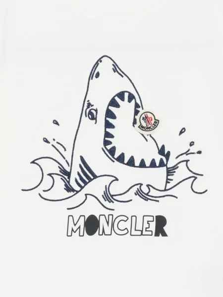 Koszulka dziecięca Moncler Enfant biała