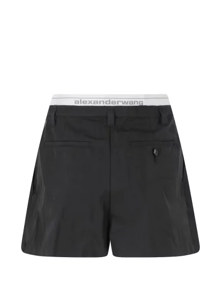 Pantaloni scurți Alexander Wang cu autograf negru