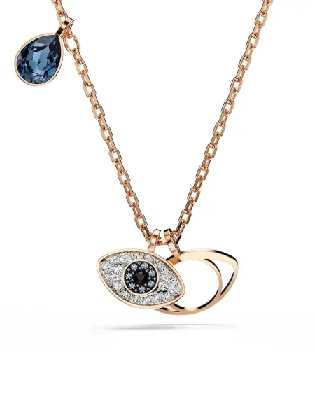 Swarovski Verižica mornarska / svetlo modra / rožnato / transparentna zlata