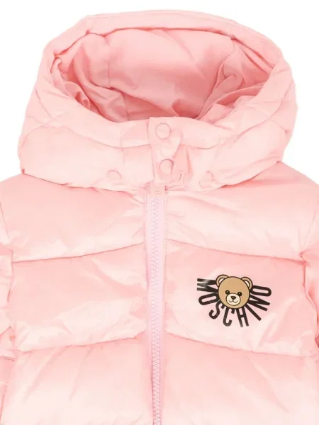 Kurtka dziecięca Moschino różowa
