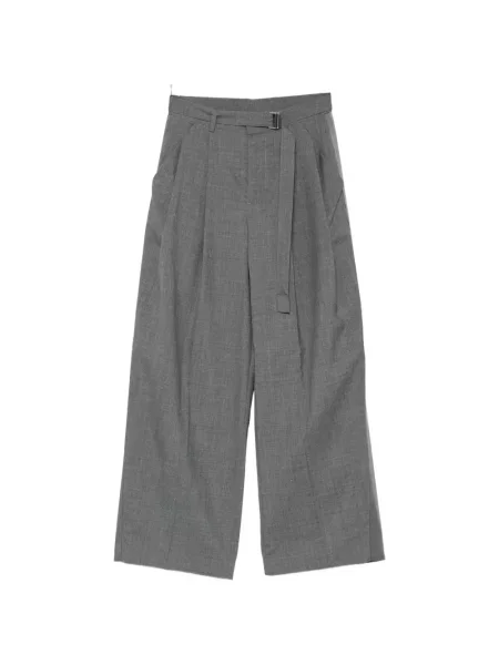 Cu centură pantaloni Sacai gri
