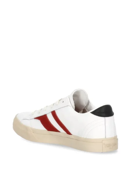 Sneakerși Pro-keds din piele cu dungi clasici alb