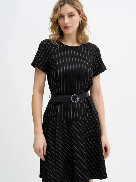 Dkny rochie mini evazați negru