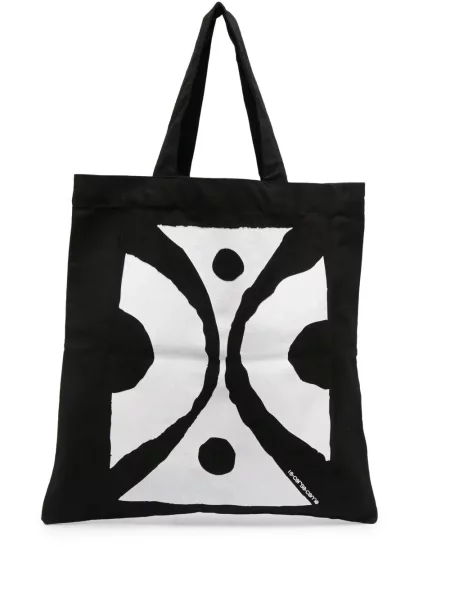 Geantă shopper 10 Corso Como din canvas negru