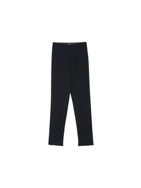 Spodnie Emporio Armani wełniane niebieskie
