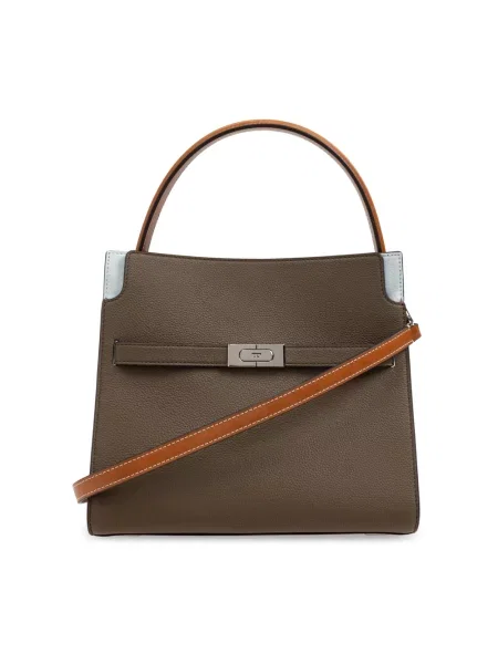 Torebka Tory Burch skórzana szara