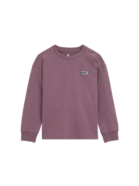 WE Fashion Tricou gri / mauve negru
