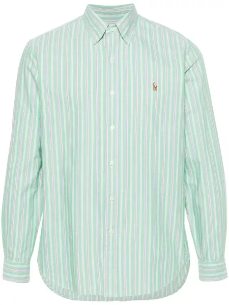 Haftowana koszula Polo Ralph Lauren niebieska