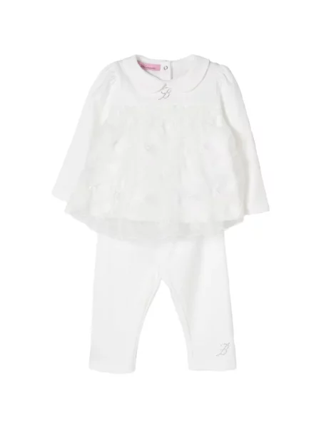 Dětské kalhoty Blumarine bílé