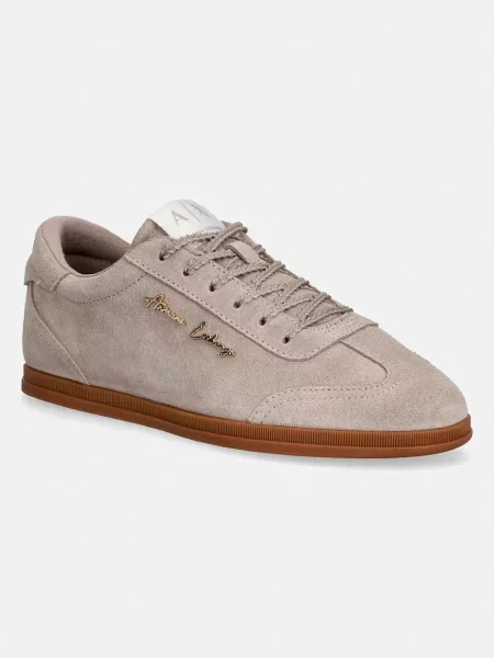 Pantofi Armani Exchange din piele bej