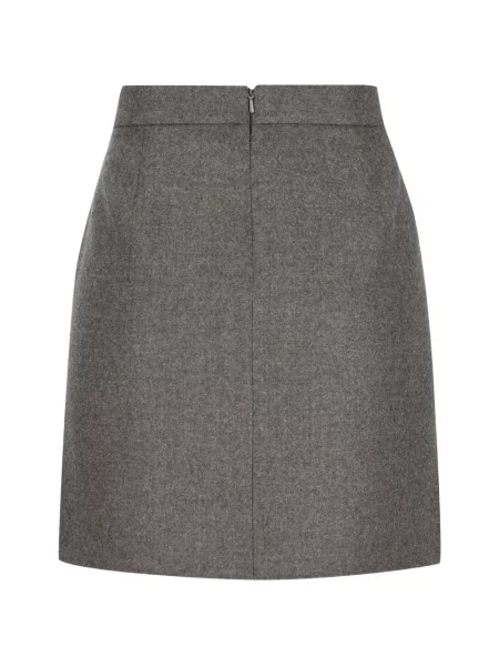 Scurt fustă Max Mara de lână gri