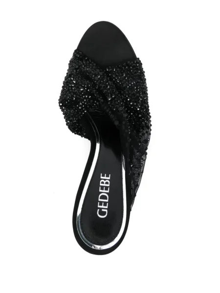 Papuci tip mules Gedebe negru