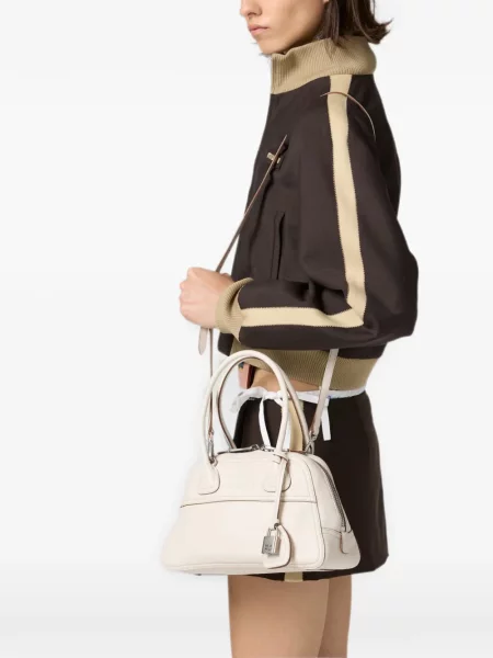 Geantă shopper Miu Miu alb