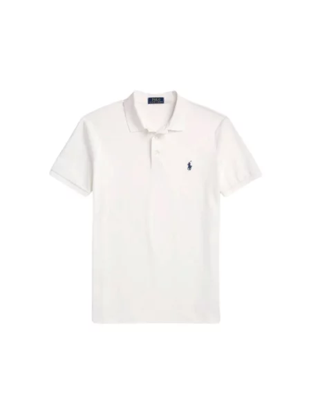 Koszulka polo Ralph Lauren ze stretchu biała