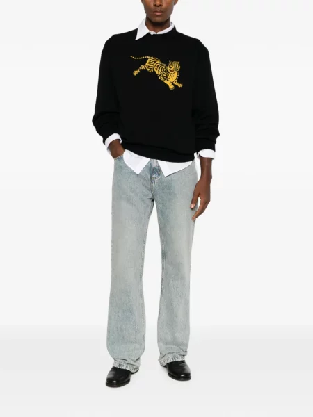 Pulover Kenzo cu dungi de tigru negru