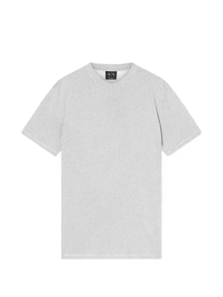 Póló Armani Exchange nyomtatás szürke