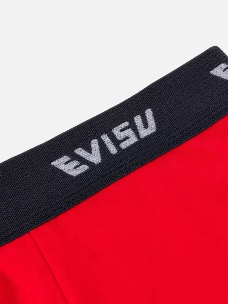 Boxeri Evisu cu imagine roșu