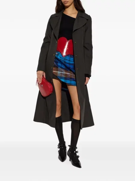 Cu centură palton Vivienne Westwood maro