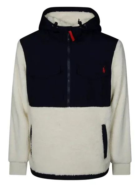 Pulover Polo Ralph Lauren cu autograf alb