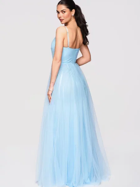 Rochie de seară Edoti albastru