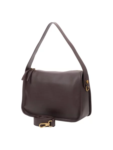 Torebka skórzana Estro skórzana brązowa