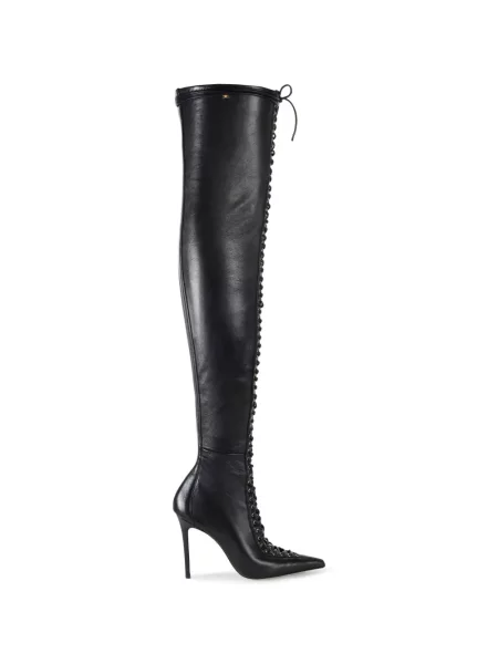 Botine Elisabetta Franchi din piele negru