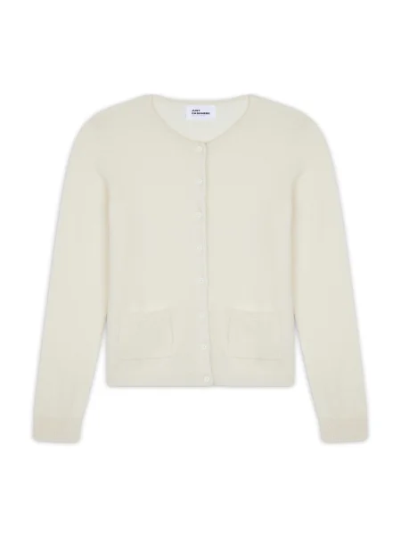 JUST CASHMERE Geacă tricotată Katharine' alb