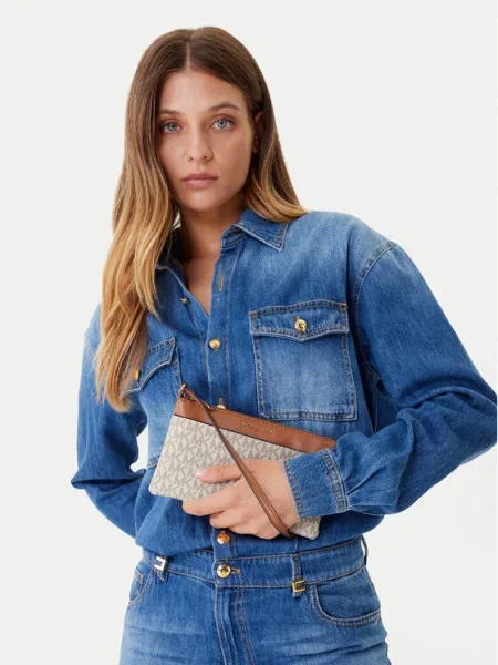 MICHAEL Michael Kors Geantă de umăr maro coniac / pastel galben