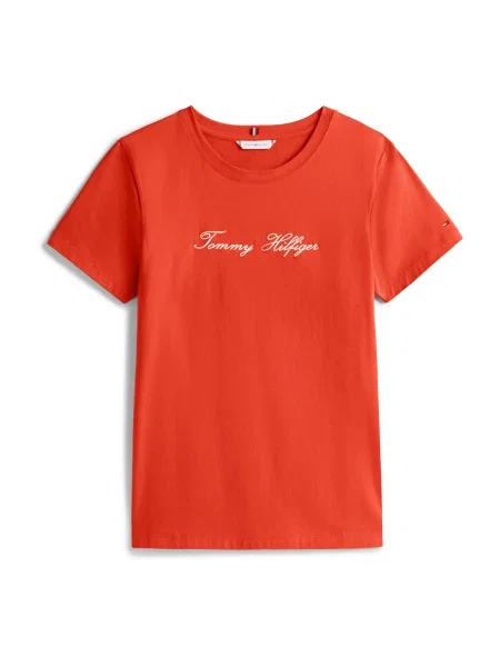 Tommy Hilfiger Tricou Script portocaliu