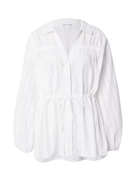 Samsøe Samsøe Blúzka Anarola' biela