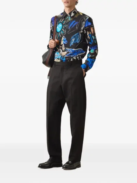 Cămașă Paul Smith cu imagine negru