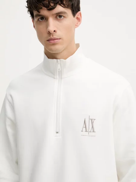 Armani Exchange melegítőfelső férfi pamuttal bézs