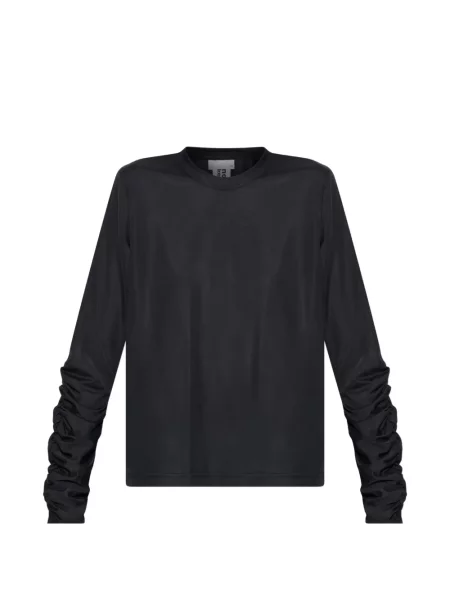 Lung top Noir Kei Ninomiya cu volane negru