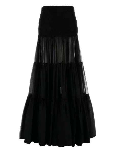 Fustă Saint Laurent din crep negru