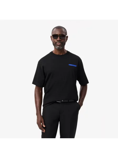 Lacoste T-Shirt O Luźnym Kroju czarny
