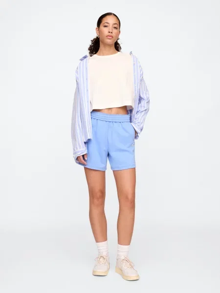 Pantaloni scurți Gap retro fără armătură albastru