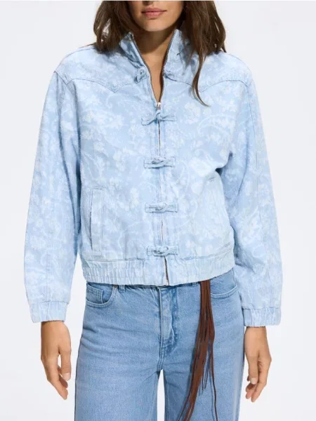 Reserved Geacă din denim albastru