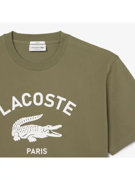 Lacoste Koszulka Z Nadrukiem zielony