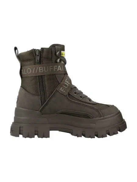 Ghete Buffalo Aspha Laceup Mi Kaki verde