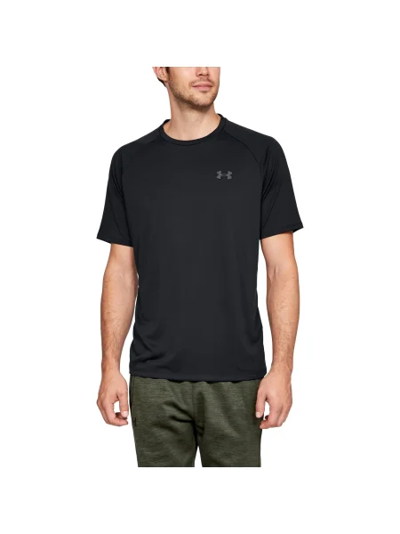 Tricou Under Armour Tech SS Tee Black/ Graphite S negru
