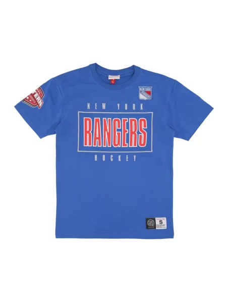 Koszulka Mitchell & Ness z logo niebieska