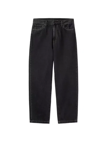 Blugi Carhartt Wip cu strasuri negru