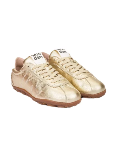 Sneakersy Wonders skórzane żółte