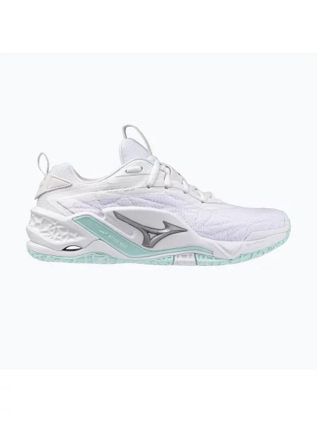 Гандбольні кросівки Mizuno Wave Stealth Neo 2 white/blue tint білі