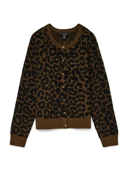 VERO MODA Pletena jopa VMNEWKAI rjava črna