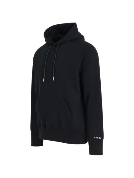 Hanorac cu glugă Sacai cu imagine negru
