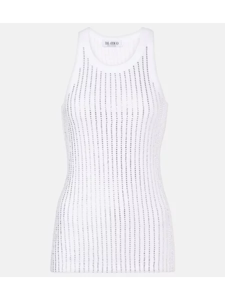 Top The Attico de cristal alb