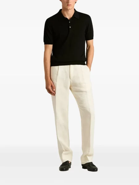 Scurt tricou polo Kiton negru