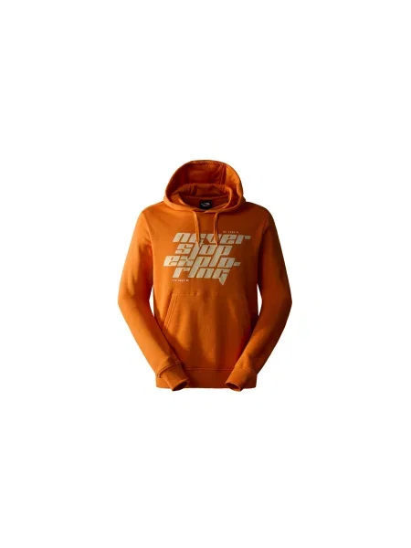 The North Face U Graphic Hoodie Mężczyźni Bluzy i bluzy z kapturem The North Face Size: M pomarańczowy